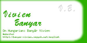 vivien banyar business card